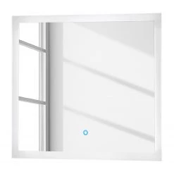 Posseik Miroir lumineux Kooringal - Aluminium - Largeur : 80 cm