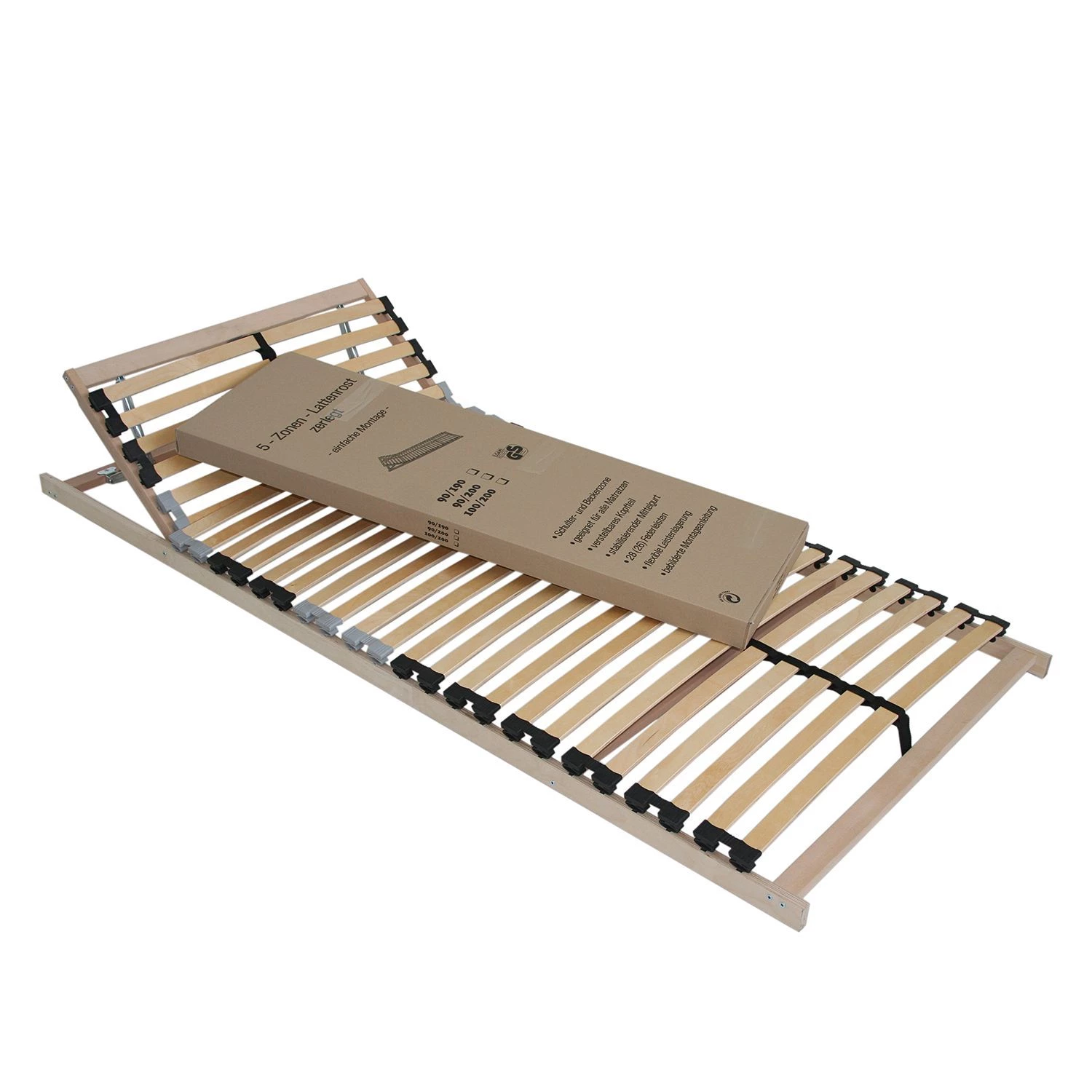 BeCo Sommier à lattes Easy Star (réglable) - 90 x 200cm 1 BeCo Sommier à lattes Easy Star (réglable) - 90 x 200cm