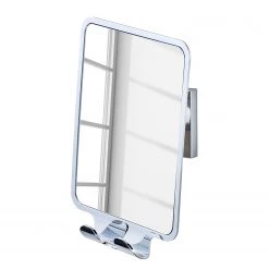 WENKO Miroir anti-buée Vacuum-Loc Quadro - acrylonitrile-butadiène-styrène (ABS) - Chrome