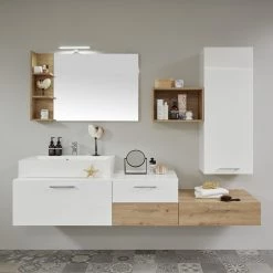 Trendteam Miroir de salle de bain One - imitation chêne à nœuds - Largeur : 104 cm 5 Trendteam Miroir de salle de bain One - imitation chêne à nœuds - Largeur : 104 cm -Poubelles de cuisine Soldes Magasin 1000188602 190930 06081100058 MOOD DETAILS P000000001000188602 mood