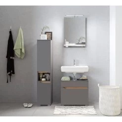 Pelipal Miroir Tiberio - Avec éclairage - Gris quartz mat 9 Pelipal Miroir Tiberio - Avec éclairage - Gris quartz mat -Poubelles de cuisine Soldes Magasin 1000194078 191115 13255600064 MOOD DETAILS P000000001000194078 mood