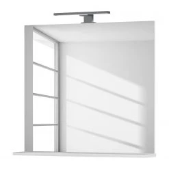 Germania Miroir Mauresa - Avec éclairage - Blanc