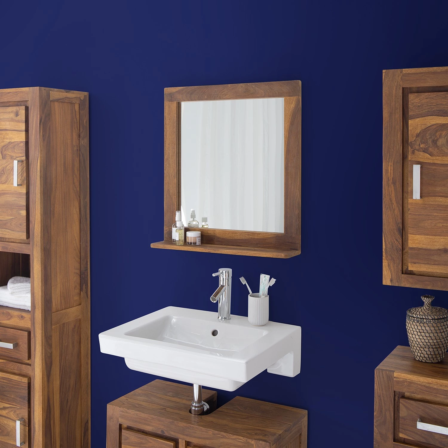 Ars Natura Miroir Trangle II - Sheesham massif 3 Ars Natura Miroir Trangle II - Sheesham massif – Image 3