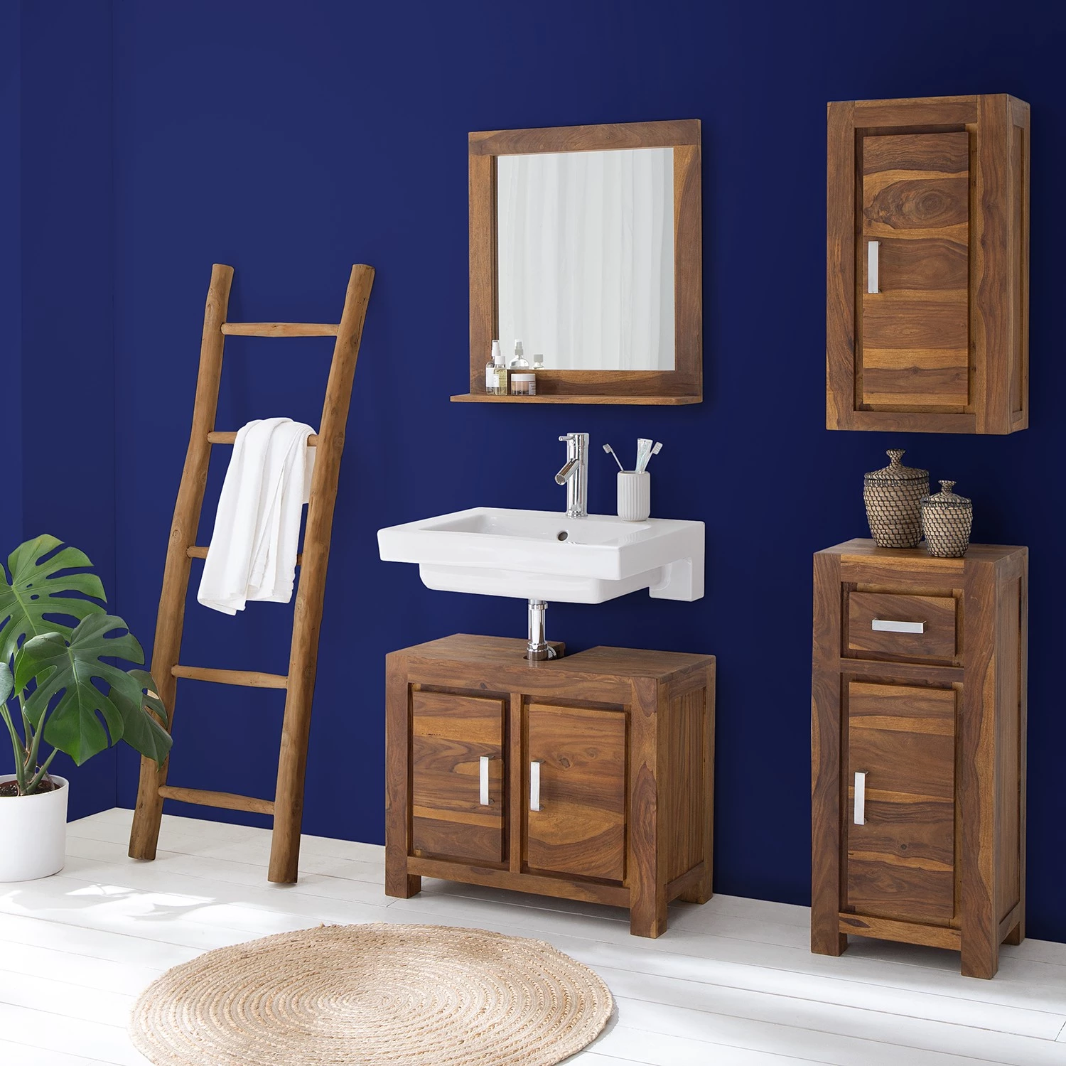 Ars Natura Miroir Trangle II - Sheesham massif 2 Ars Natura Miroir Trangle II - Sheesham massif – Image 2