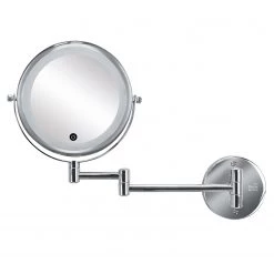 Kleine Wolke Miroir grossissant Lumi - Chrome / Miroir en verre - Argenté -Poubelles de cuisine Soldes Magasin 1000205479 200428 16502800194 DETAILS P000000001000205479