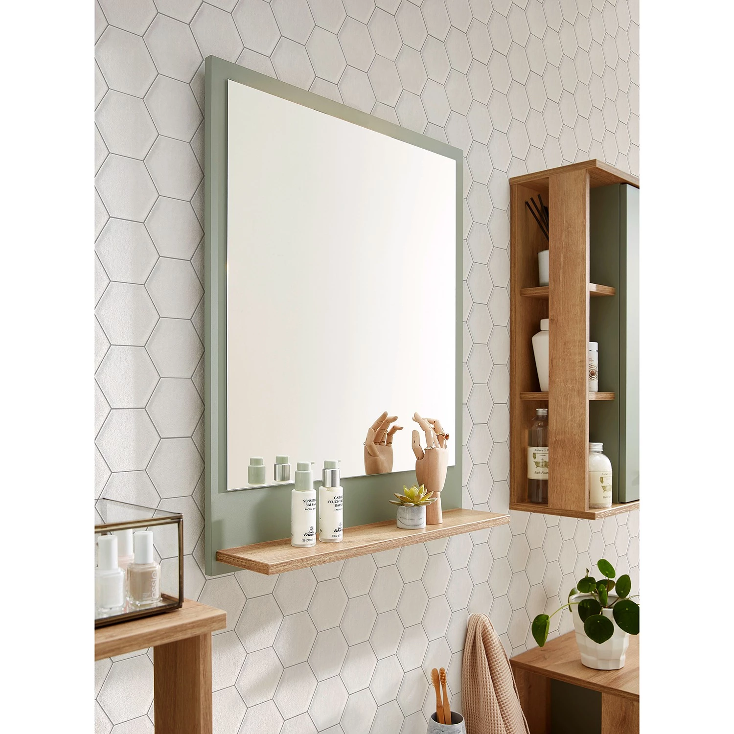 Pelipal Miroir Quickset 963 - Sauge / Imitation chêne Riviera 4 Pelipal Miroir Quickset 963 - Sauge / Imitation chêne Riviera – Image 4