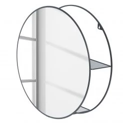 Umbra Miroir Cirko - Acier - Noir