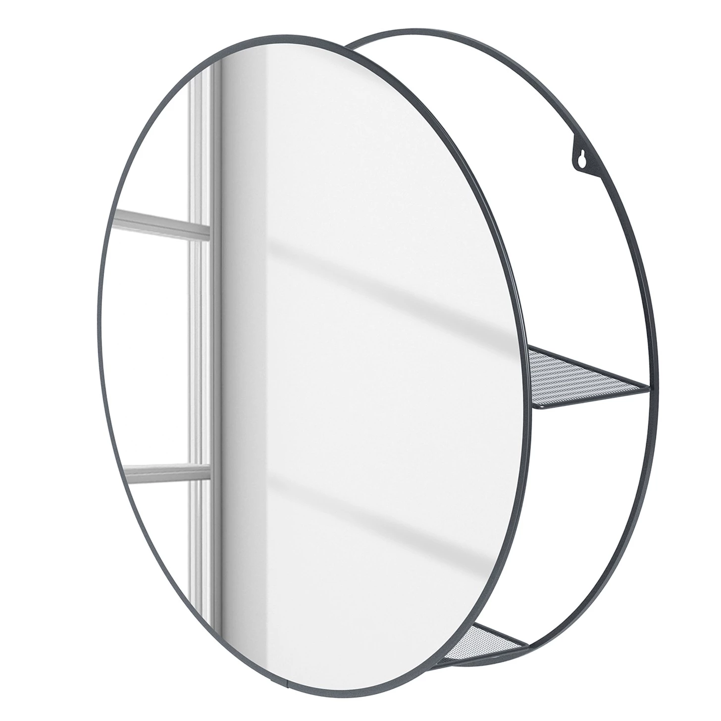 Umbra Miroir Cirko - Acier - Noir 1 Umbra Miroir Cirko - Acier - Noir