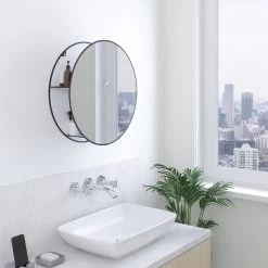 Umbra Miroir Cirko - Acier - Noir 8 Umbra Miroir Cirko - Acier - Noir -Poubelles de cuisine Soldes Magasin 1000230763 201112 05583000003 MOOD DETAILS P000000001000230763 mood