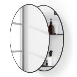 Umbra Miroir Cirko - Acier - Noir 10 Umbra Miroir Cirko - Acier - Noir -Poubelles de cuisine Soldes Magasin 1000230763 201112 05583700005 DETAILS P000000001000230763