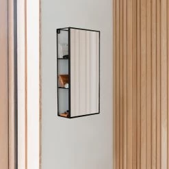 Umbra Miroir Cubiko - Acier - Noir -Poubelles de cuisine Soldes Magasin 1000230764 201112 05585400011 MOOD DETAILS P000000001000230764 mood