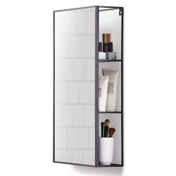 Umbra Miroir Cubiko - Acier - Noir -Poubelles de cuisine Soldes Magasin 1000230764 201112 05585700013 DETAILS P000000001000230764