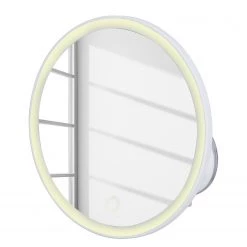 WENKO Miroir LED Isola - Matière plastique / Verre - Blanc
