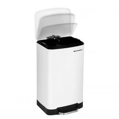 Poubelle Milizac I - Acier inoxydable / Plastique ABS - Contenance : 30 L - Blanc 13 Poubelle Milizac I - Acier inoxydable / Plastique ABS - Contenance : 30 L - Blanc -Poubelles de cuisine Soldes Magasin 1000254543 210326 08442900183 DETAILS P000000001000254543