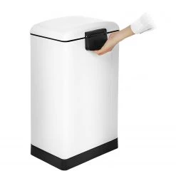 Poubelle Milizac I - Acier inoxydable / Plastique ABS - Contenance : 30 L - Blanc 14 Poubelle Milizac I - Acier inoxydable / Plastique ABS - Contenance : 30 L - Blanc -Poubelles de cuisine Soldes Magasin 1000254543 210326 08442900184 DETAILS P000000001000254543