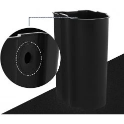 Songmics Poubelle Milizac III - Acier / Matière plastique - Noir / Blanc -Poubelles de cuisine Soldes Magasin 1000254569 210326 08444400307 DETAILS P000000001000254569