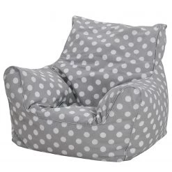 Pouf pour enfant White Dots