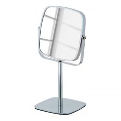 WENKO Miroir grossissant Kare - Grossissements x5 - Argenté