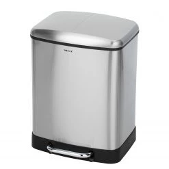 Poubelles de cuisine Soldes Magasin 9 WENKO Poubelle Studio Easy-close Duo