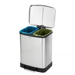 WENKO Poubelle Studio Easy-close Duo -Poubelles de cuisine Soldes Magasin 1000274025 210618 14061800132 DETAILS P000000001000274025