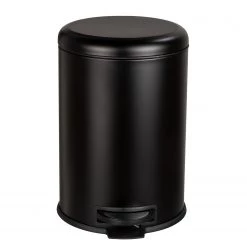 WENKO Poubelle Leman Easy Close - Acier - Noir - Capacité : 12 L -Poubelles de cuisine Soldes Magasin 1000274054 210618 14062400200 DETAILS P000000001000274054