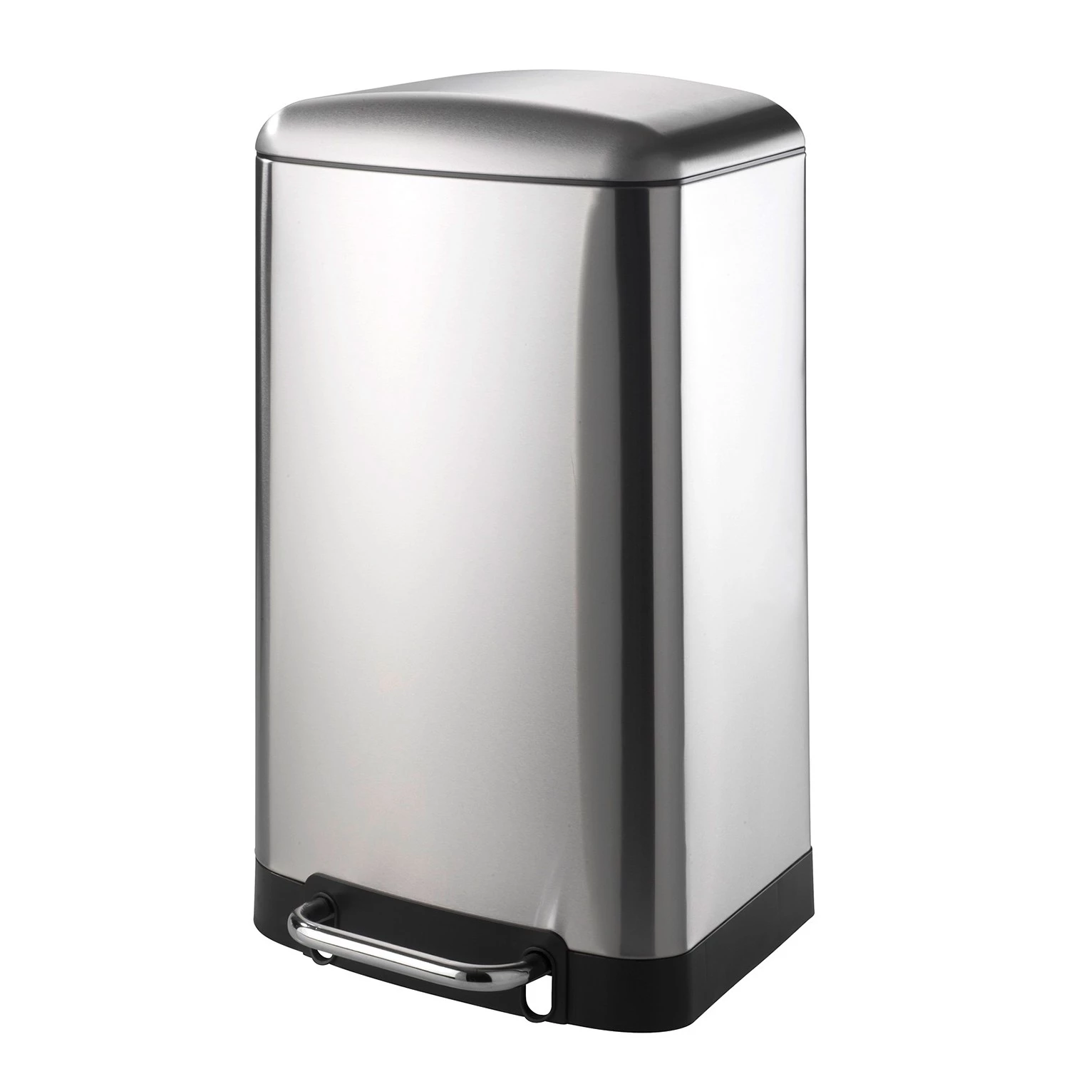 WENKO Poubelle Studio Easy-close - Acier - Mat - Capacité : 30 L 1 WENKO Poubelle Studio Easy-close - Acier - Mat - Capacité : 30 L