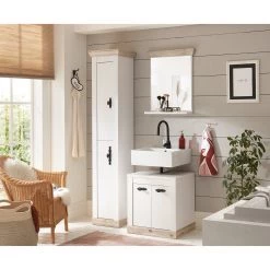 Ridgevalley Miroir Lewk - Imitation pin blanc / Imitation pin - Largeur : 60 cm -Poubelles de cuisine Soldes Magasin 1000281704 210728 08082000024 MOOD DETAILS P000000001000281704 mood