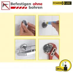 WENKO Miroir grossissant lumineux mural Aura - Grossissement x5 - Chrome -Poubelles de cuisine Soldes Magasin 1000287127 210827 133010000762 ICON DETAILS P000000001000287127 icon seal