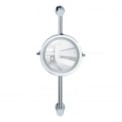 WENKO Miroir grossissant lumineux mural Carpi - Grossissement x5 - Chrome -Poubelles de cuisine Soldes Magasin 1000287181 210827 13303300373 DETAILS P000000001000287181