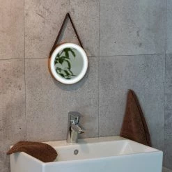 WENKO Miroir LED Usini - Miroir en verre - Marron -Poubelles de cuisine Soldes Magasin 1000287218 210827 13304800595 MOOD DETAILS P000000001000287218 mood