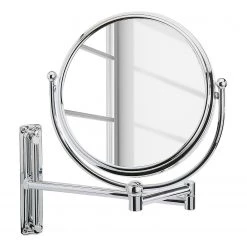 WENKO Miroir grossissant Deluxe - Grossissements x5 - Chromé