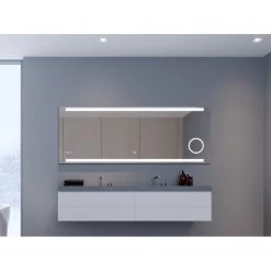 Loftscape Miroir King - Avec éclairage - Largeur : 160 cm -Poubelles de cuisine Soldes Magasin 1000287799 210914 10185200031 MOOD DETAILS P000000001000287799 mood