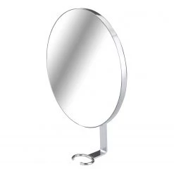 WENKO Miroir anti-buée Turbo-Loc Mera - Acier inoxydable - Argenté