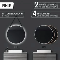 Giessbach Miroir Talos II - Aluminium - Blanc - Sans éclairage -Poubelles de cuisine Soldes Magasin 1000335684 220510 033 DETAILS P000000001000335684