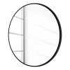 Giessbach Miroir Talos III - Aluminium - Noir - Largeur : 100 cm - Sans éclairage