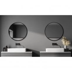 Giessbach Miroir Talos III - Aluminium - Noir - Largeur : 80 cm - Sans éclairage -Poubelles de cuisine Soldes Magasin 1000335700 220222 021 MOOD DETAILS P000000001000335700 mood