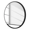 Giessbach Miroir Talos III - Aluminium - Noir - Largeur : 60 cm - Avec éclairage