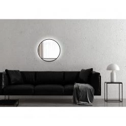 Giessbach Miroir Talos III - Aluminium - Noir - Largeur : 60 cm - Avec éclairage -Poubelles de cuisine Soldes Magasin 1000335702 220222 021 MOOD DETAILS P000000001000335702 mood