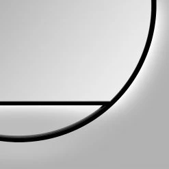 Giessbach Miroir Talos III - Aluminium - Noir - Largeur : 60 cm - Avec éclairage -Poubelles de cuisine Soldes Magasin 1000335702 220222 060 DETAILS P000000001000335702