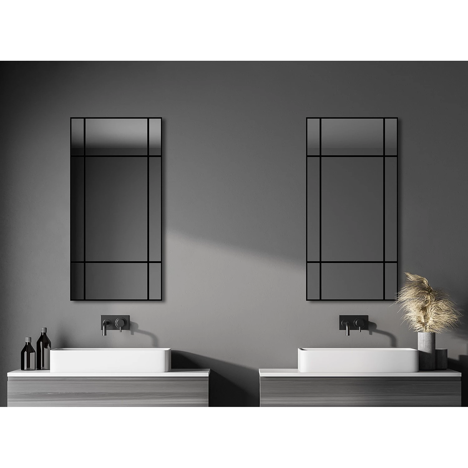 Giessbach Miroir Square - Aluminium - Noir 3 Giessbach Miroir Square - Aluminium - Noir – Image 3