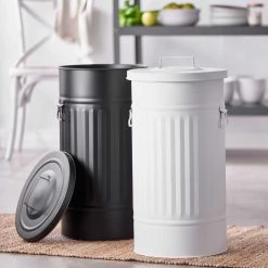 Butlers Poubelle Oskar ZINC - Blanc -Poubelles de cuisine Soldes Magasin 1000338043 220301 021 MOOD DETAILS P000000001000338043 mood