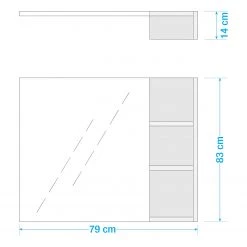 Trendteam Miroir Geo - Imitation chêne artisan -Poubelles de cuisine Soldes Magasin 1000344606 220505 500 SKETCH DETAILS P000000001000344606 sketch