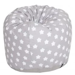 Knorrtoys Pouf enfant Drop - Tissu - Gris / Blanc -Poubelles de cuisine Soldes Magasin 1000353005 220615 030 DETAILS P000000001000353005