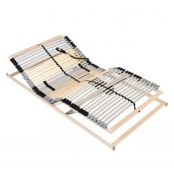 Sommier à lattes BeCo Multistar - Réglage électrique - Hêtre / Gris argenté - 100 x 200cm