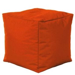 SITTING POINT Pouf Scuba Cube - Tissu orange