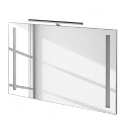 Schildmeyer Miroir SE (avec éclairage) - Largeur : 100 cm -Poubelles de cuisine Soldes Magasin spiegel se inkl beleuchtung aluminium 100 4110188